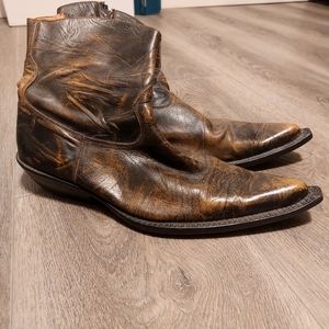 Rustic cowboy short boots